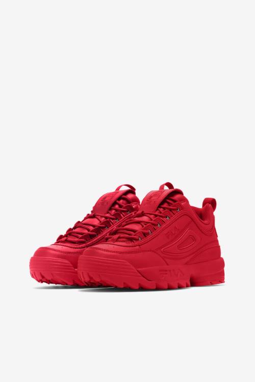 Red Women's Fila Disruptor 2 Premium Sneakers | Fila930ZS