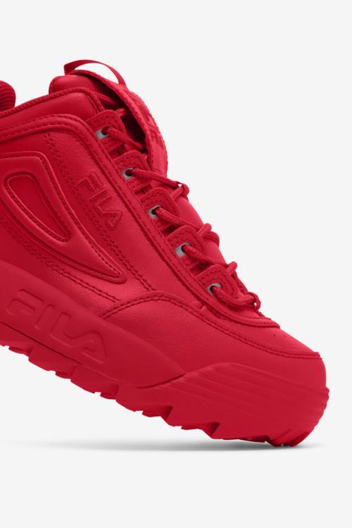 Red Women's Fila Disruptor 2 Premium Sneakers | Fila930ZS