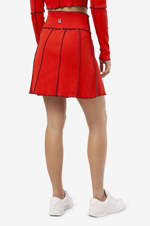 Red Women's Fila Mallia Skirts | Fila539CS