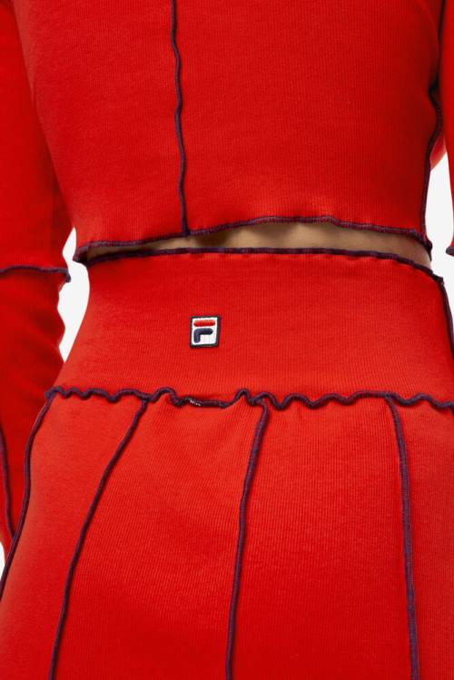 Red Women's Fila Mallia Skirts | Fila539CS