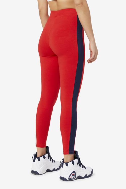 Red Women's Fila Mercy Leggings | Fila970MS