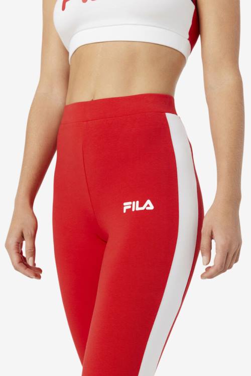 Red Women's Fila Mercy Leggings | Fila970MS