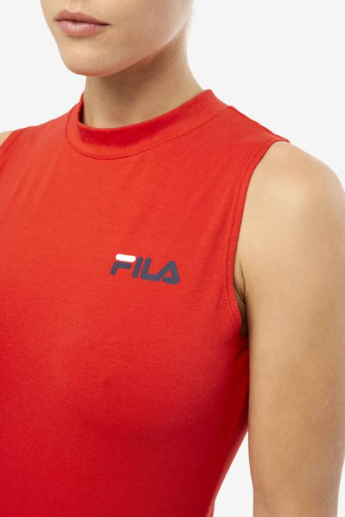 Red Women's Fila Ximena Bodysuit | Fila632GT