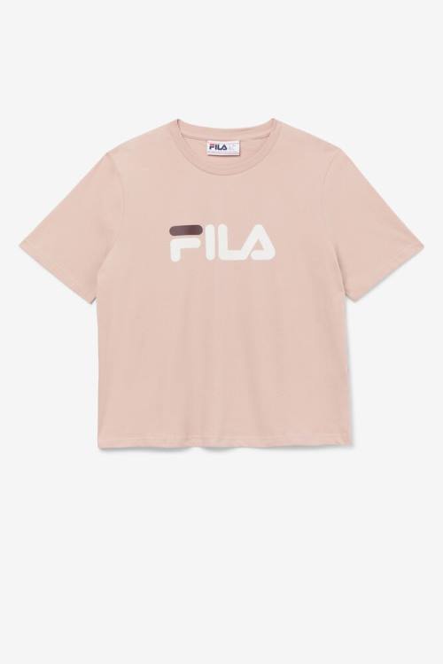 Rose / Deep Women\'s Fila Miss Eagle Tee T Shirts | Fila184KH