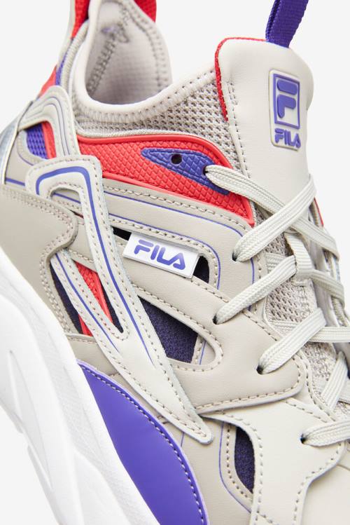 Silver Grey / Deep Blue Men's Fila Hallasan Sneakers | Fila740DZ