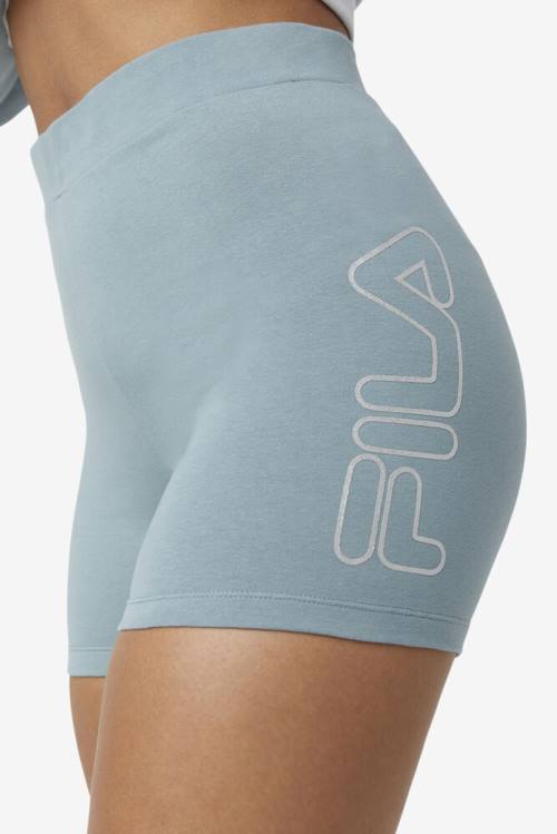 Silver Women's Fila Beatriz High Waist Bike Shorts | Fila921RE