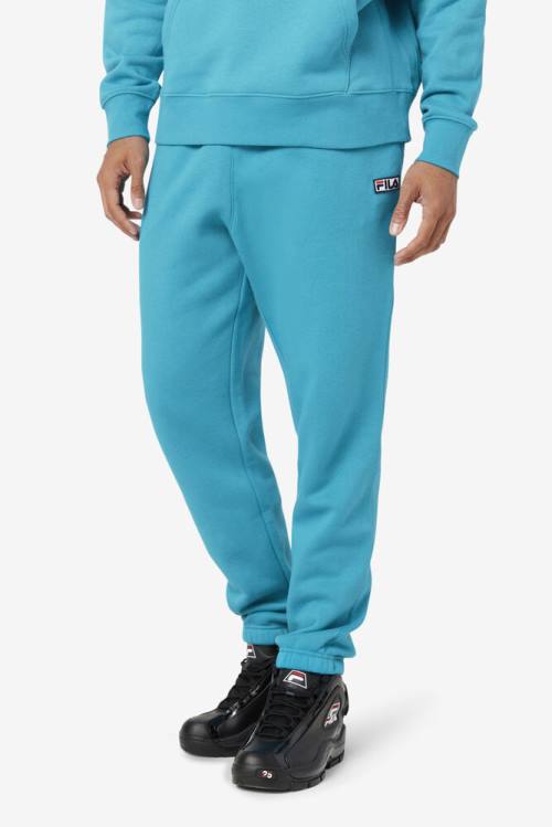 Turquoise Men's Fila Garin Jogger Pants | Fila065TU