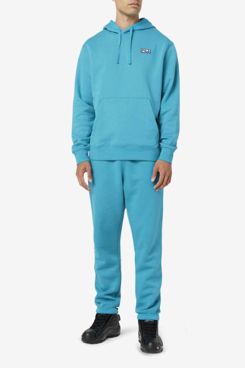 Turquoise Men's Fila Garin Jogger Pants | Fila065TU