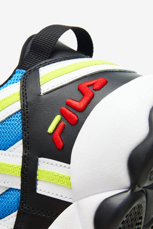 White / Black / Blue Men's Fila Stackhouse Spaghetti Sneakers | Fila890KJ