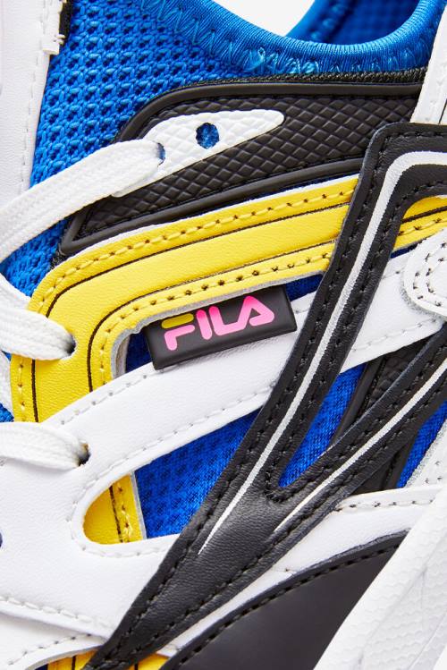 White / Black / Blue Women's Fila Hallasan Sneakers | Fila395MG