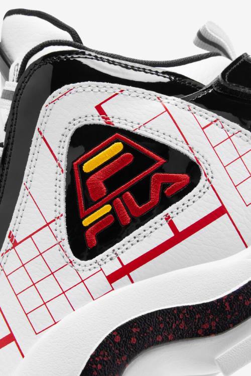 White / Black / Gold Men's Fila Grant Hill 2 Sneakers | Fila854AK