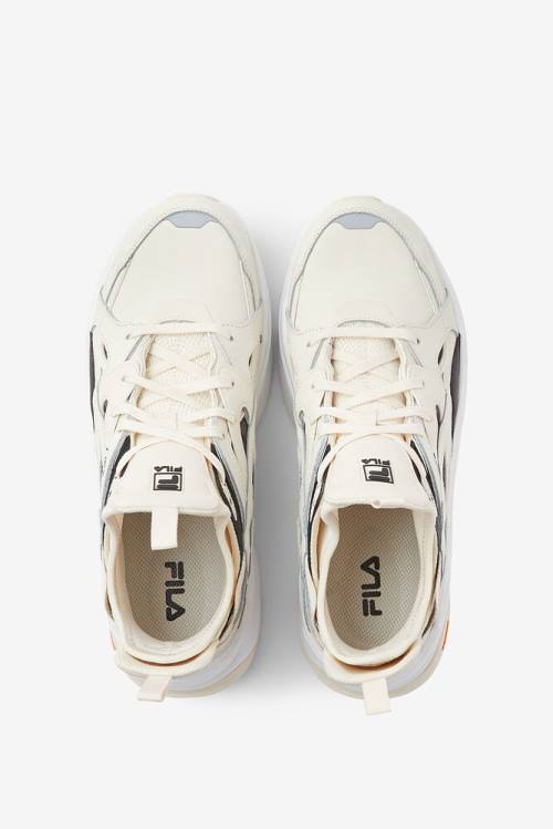 White / Black Men's Fila Hallasan Premium Sneakers | Fila837XF