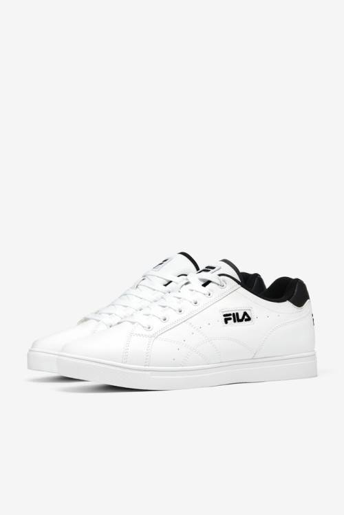 White / Black Men's Fila West Naples Sneakers | Fila128UO