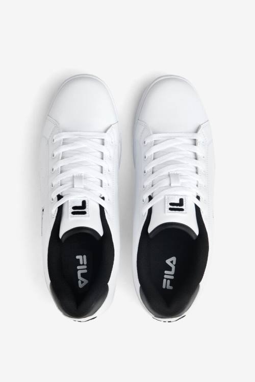 White / Black Men's Fila West Naples Sneakers | Fila128UO