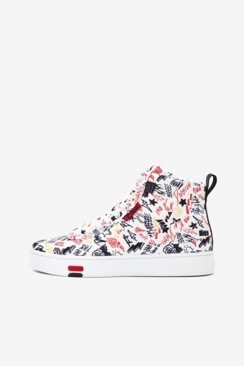 White / Black / Multicolor Women's Fila Gennaio Sneakers | Fila536AF