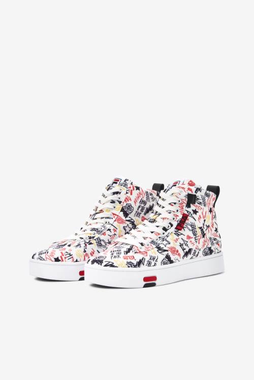 White / Black / Multicolor Women's Fila Gennaio Sneakers | Fila536AF