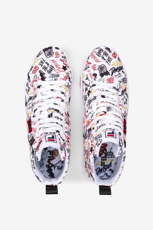 White / Black / Multicolor Women's Fila Gennaio Sneakers | Fila536AF