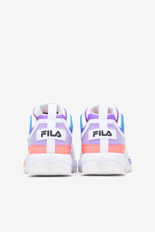 White / Black / Multicolor Women's Fila Disruptor 2 Monomesh Sneakers | Fila854RL