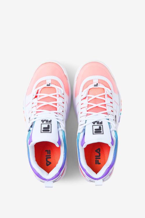 White / Black / Multicolor Women's Fila Disruptor 2 Monomesh Sneakers | Fila854RL