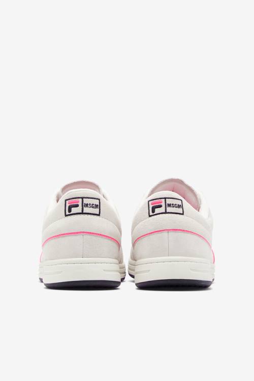 White / Black / Pink Men's Fila Tennis 88 Premium X Msgm Tennis Shoes | Fila107IA