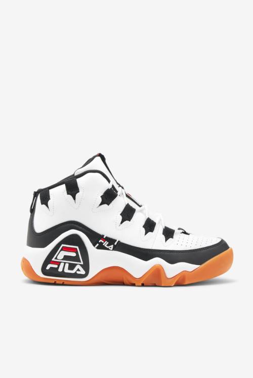 White / Black / Red Men\'s Fila Grant Hill 1 Tarvos Sneakers | Fila472IE