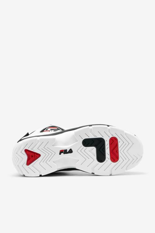 White / Black / Red Men's Fila Grant Hill 2 Sneakers | Fila509ZD