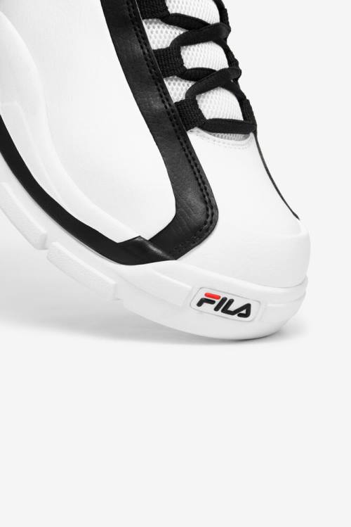 White / Black / Red Men's Fila Grant Hill 2 Sneakers | Fila509ZD