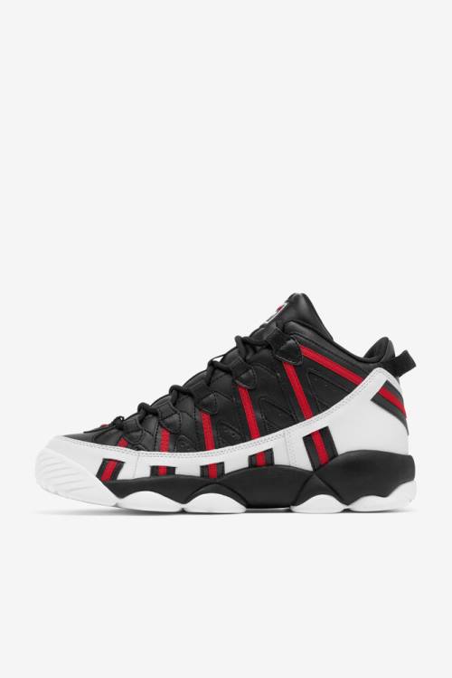 White / Black / Red Men's Fila Stackhouse Spaghetti Sneakers | Fila796XO