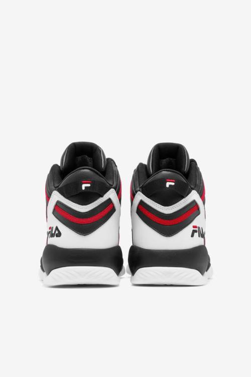 White / Black / Red Men's Fila Stackhouse Spaghetti Sneakers | Fila796XO