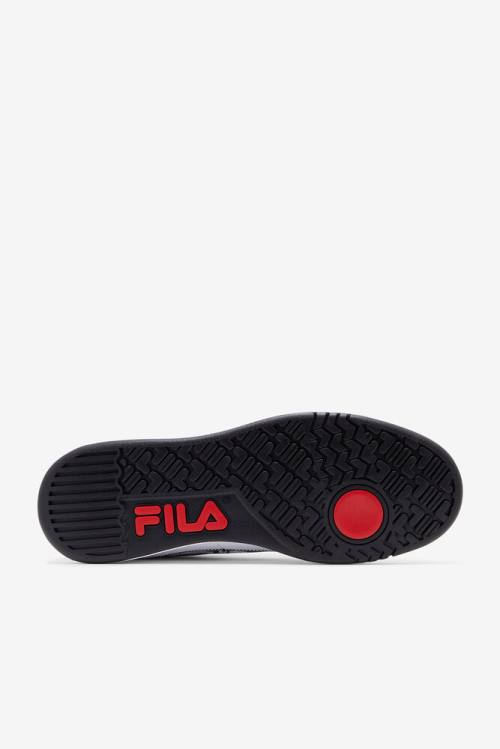 White / Black / Red Men's Fila Tennis 88 90s Tennis Shoes | Fila893ME