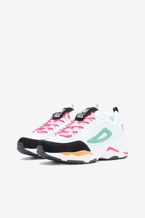 White / Black Women's Fila Disruptor 2 X Sneakers | Fila301AJ