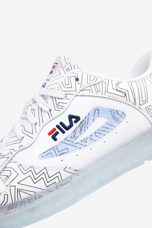 White / Black Women's Fila Fx-100 Dsx '90s Sneakers | Fila324FZ