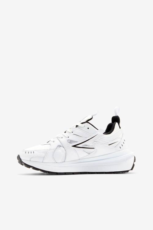 White / Black Women's Fila Sandenal Sneakers | Fila069OC