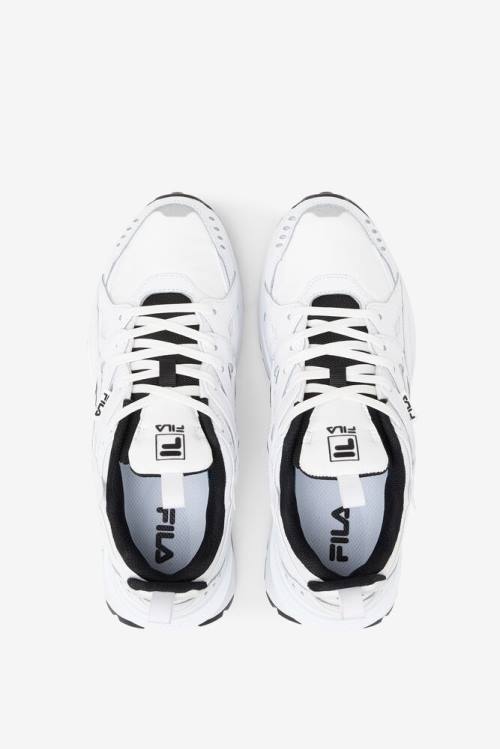 White / Black Women's Fila Sandenal Sneakers | Fila069OC