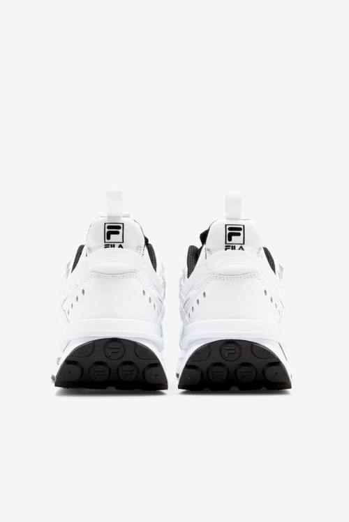 White / Black Women's Fila Sandenal Sneakers | Fila069OC