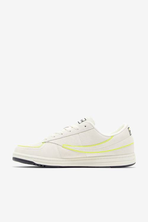 White / Black / Yellow Men's Fila Tennis 88 Premium X Msgm Tennis Shoes | Fila529YZ