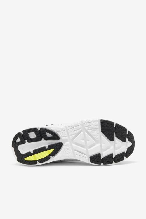 White / Black / Yellow Men's Fila Trigate Plus Sneakers | Fila049LR