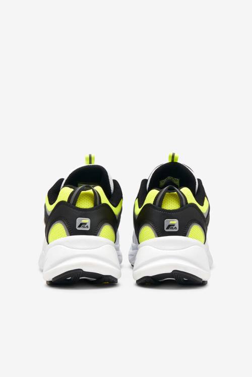 White / Black / Yellow Men's Fila Trigate Plus Sneakers | Fila049LR