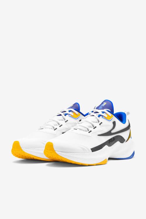 White / Blue / Gold Men's Fila Tactik 3 Stimulus Sneakers | Fila231PC