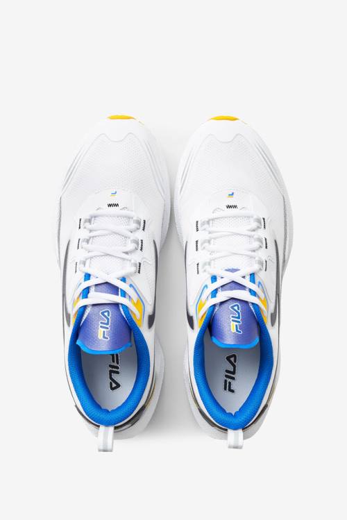 White / Blue / Gold Men's Fila Tactik 3 Stimulus Sneakers | Fila231PC