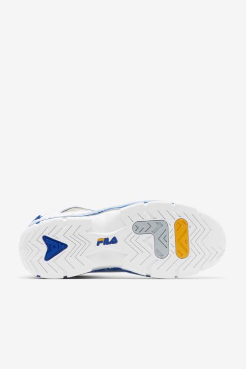 White / Blue / Lemon Men's Fila Grant Hill 2 Sneakers | Fila431XF