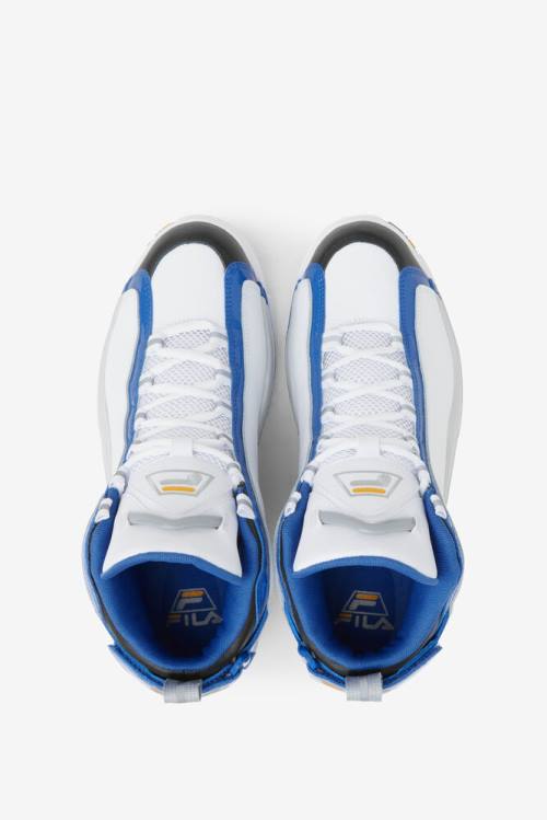 White / Blue / Lemon Men's Fila Grant Hill 2 Sneakers | Fila431XF