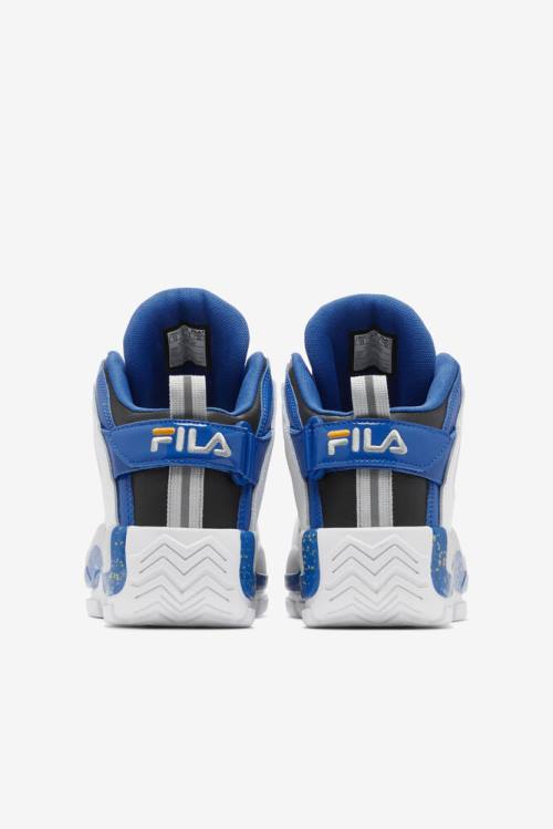 White / Blue / Lemon Men's Fila Grant Hill 2 Sneakers | Fila431XF