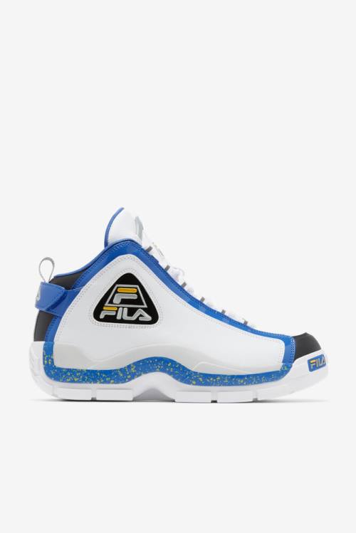 White / Blue / Lemon Men\'s Fila Grant Hill 2 Sneakers | Fila431XF