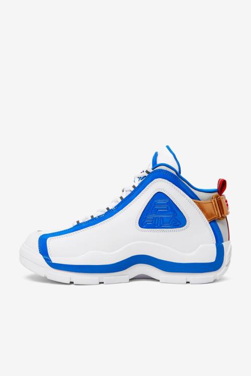 White / Blue Men's Fila Grant Hill 2 Sneakers | Fila465FE