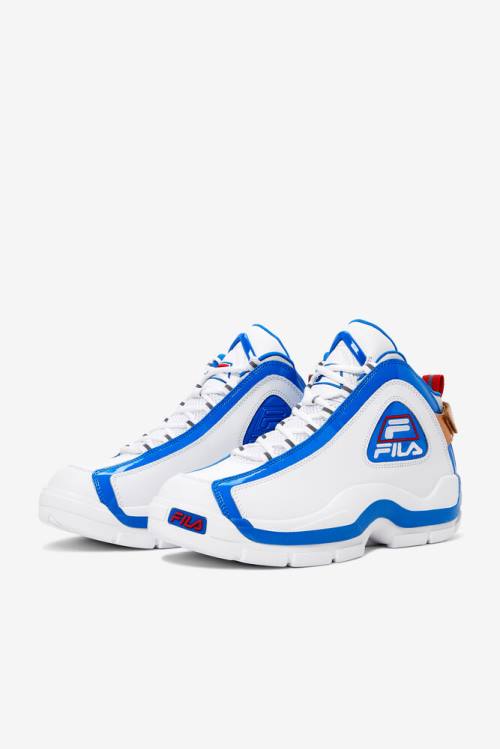 White / Blue Men's Fila Grant Hill 2 Sneakers | Fila465FE