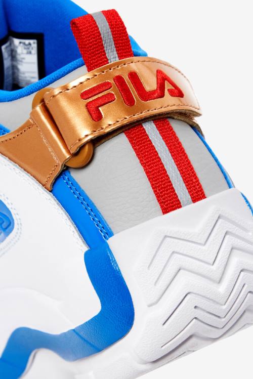 White / Blue Men's Fila Grant Hill 2 Sneakers | Fila465FE