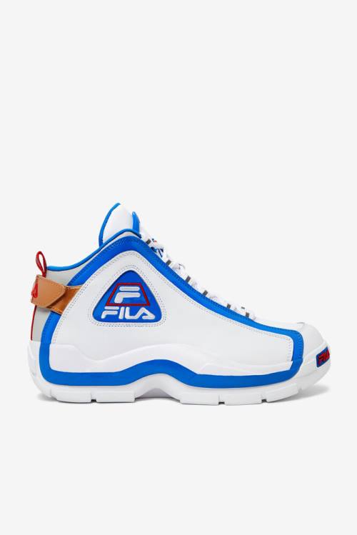 White / Blue Men\'s Fila Grant Hill 2 Sneakers | Fila465FE