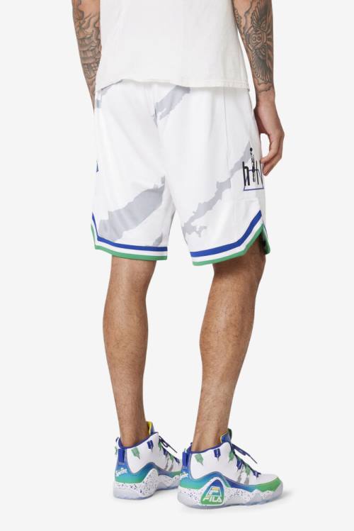 White / Blue Men's Fila Grant Hill X Sprite Shorts | Fila207CM