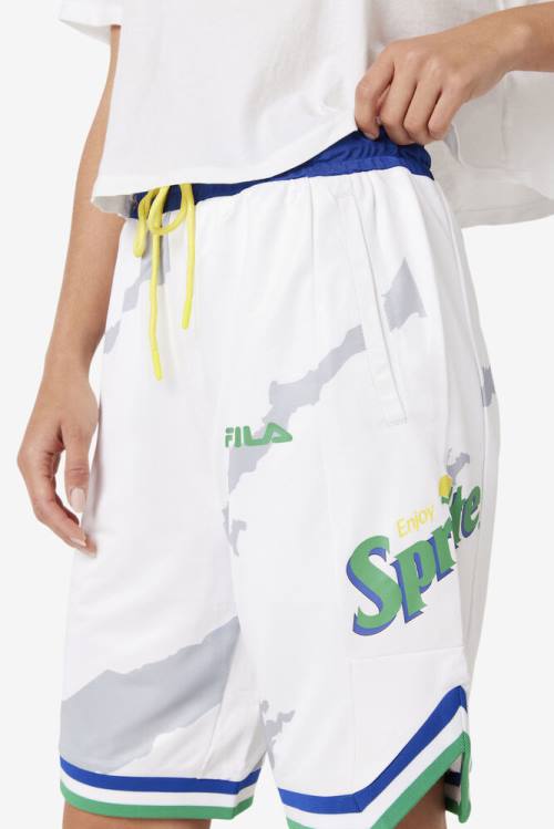 White / Blue Men's Fila Grant Hill X Sprite Shorts | Fila207CM